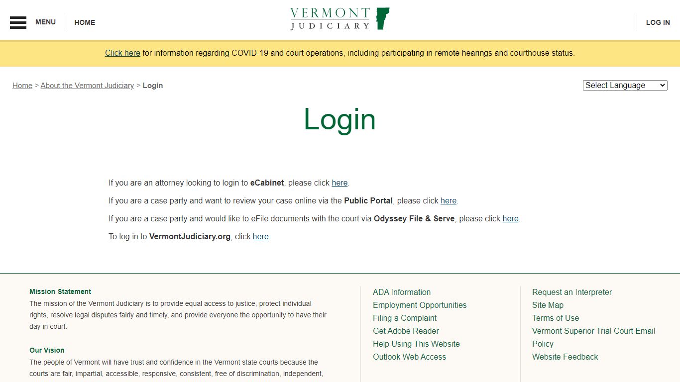 Login | Vermont Judiciary